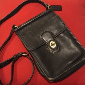 Vintage Coach Black Crossbody Bag